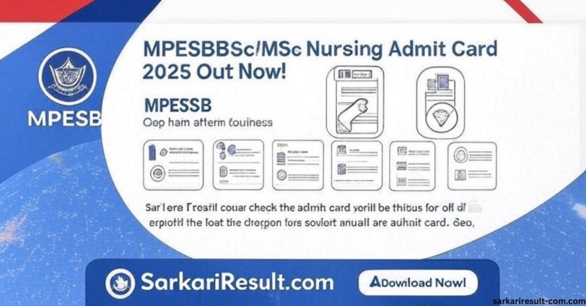 MPESB Nursing Admit Card 2025
