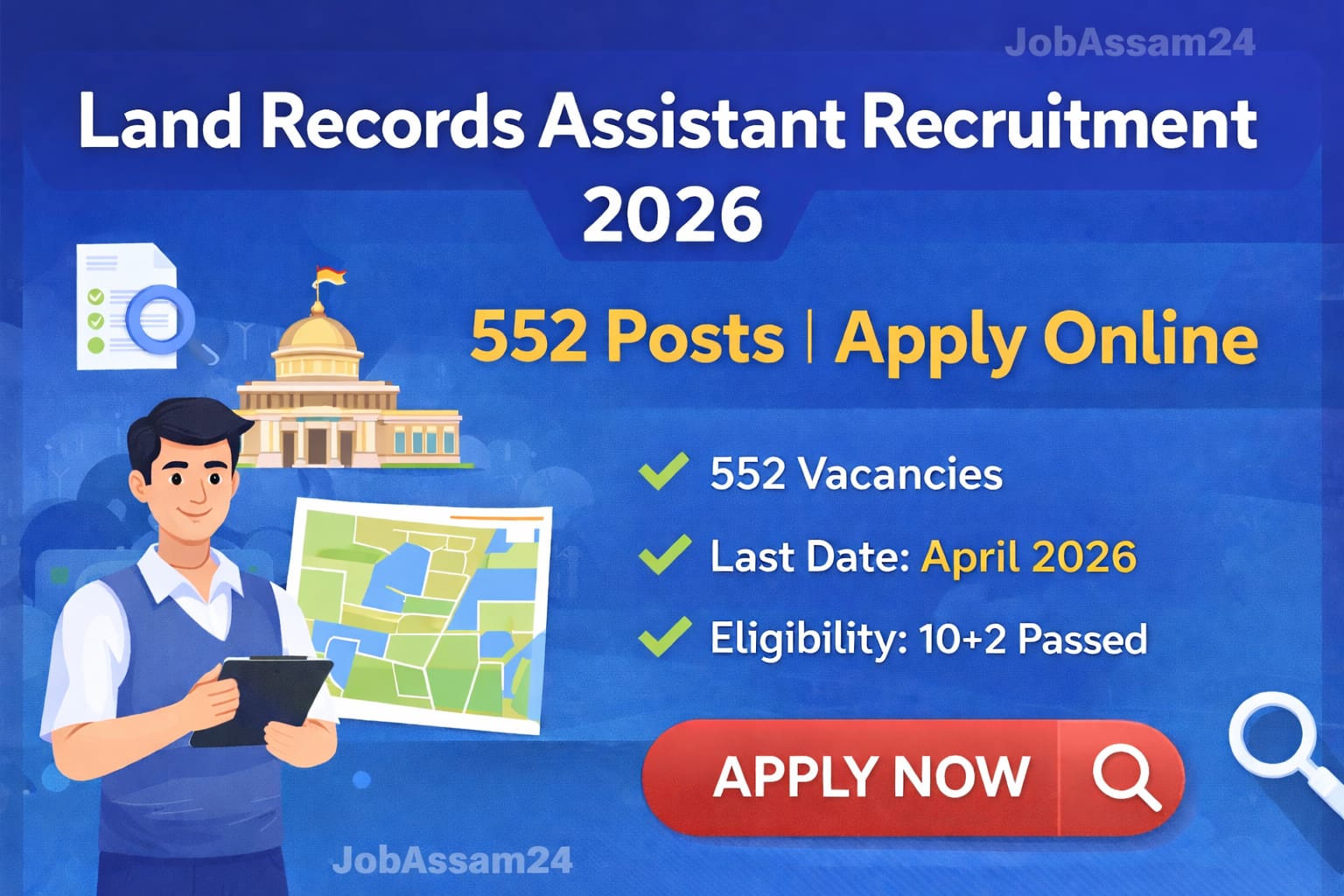 Land Records Assistant LRA Recruitment 2026