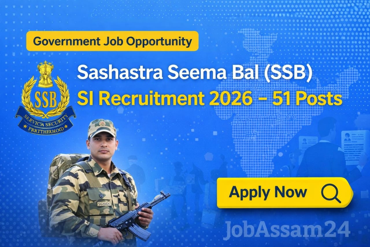 Sashastra Seema Bal SSB SI Recruitment 2026
