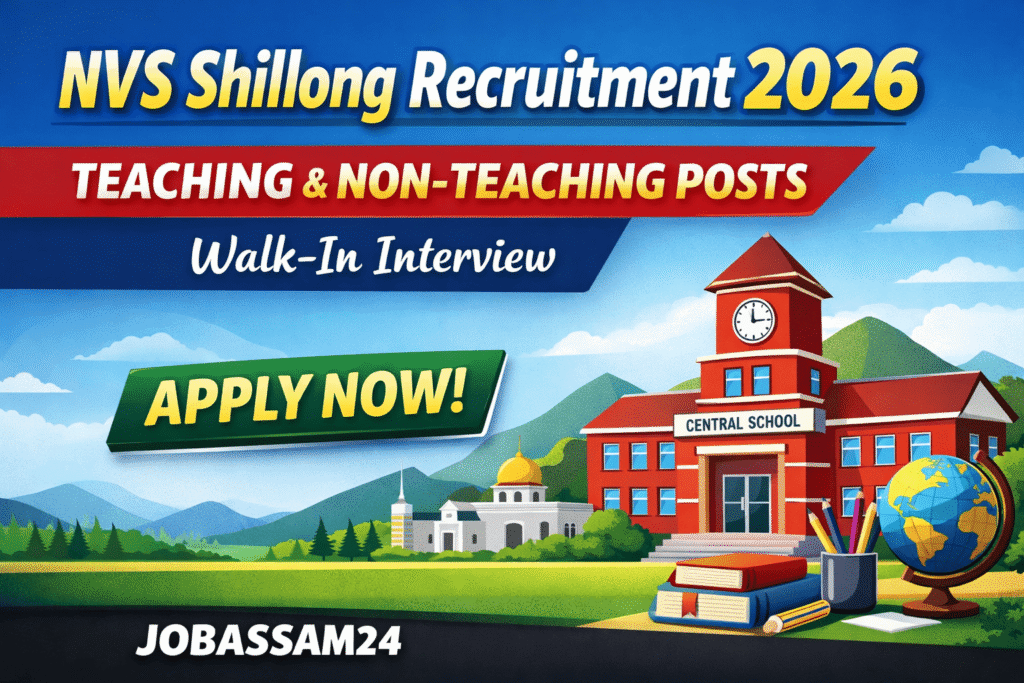 NVS Shillong Recruitment 2026