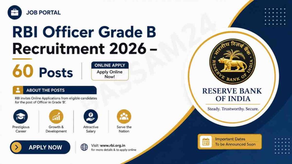 RBI Officer Grade B Recruitment 2026