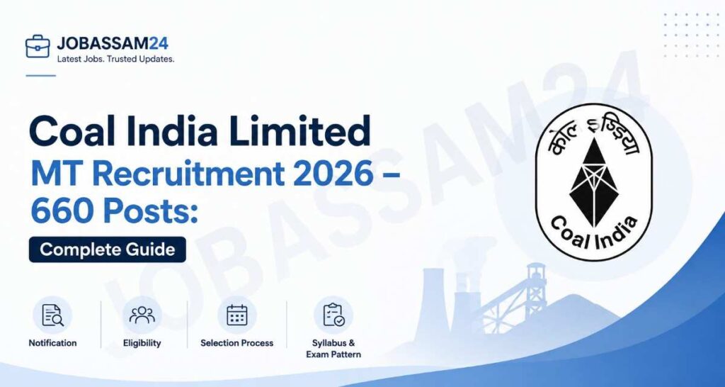 Coal India Limited MT Recruitment 2026