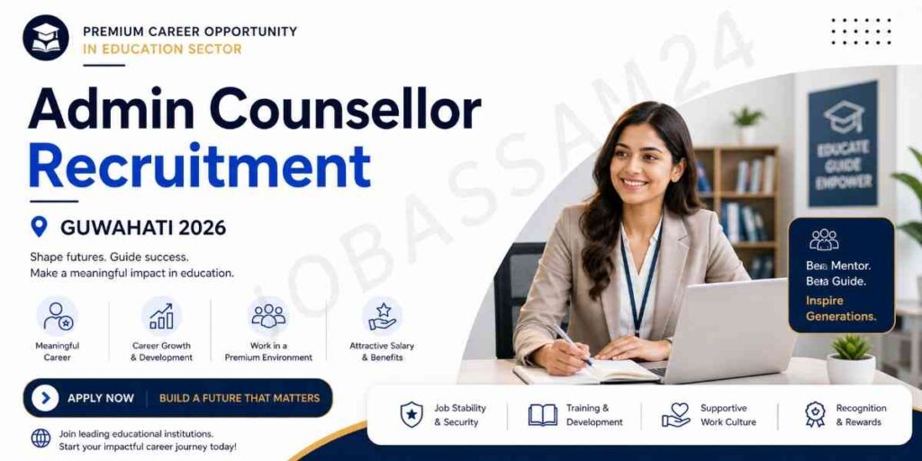 Admin Counsellor Recruitment Guwahati 2026