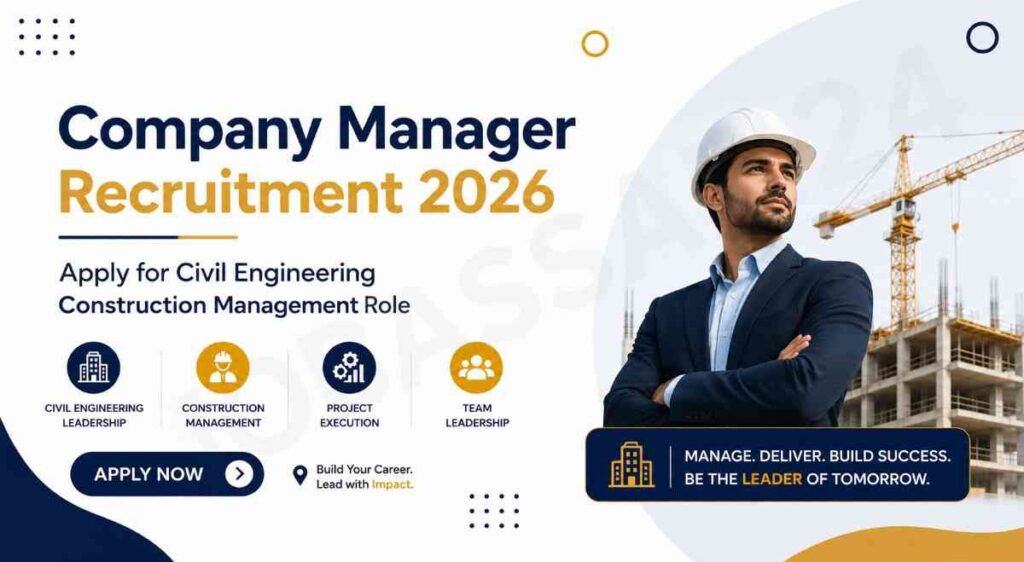 Company Manager Recruitment 2026