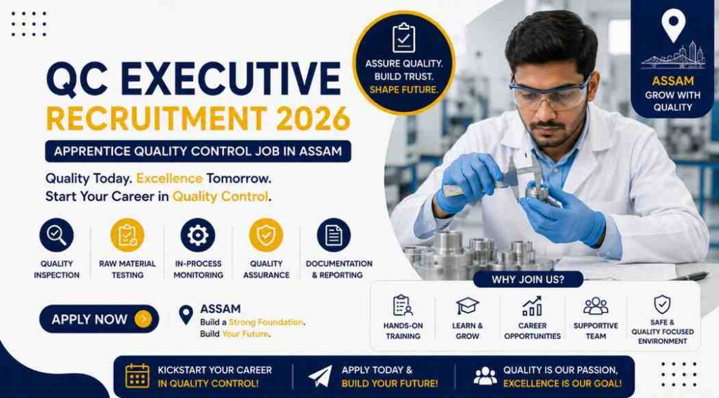 QC Executive Recruitment 2026