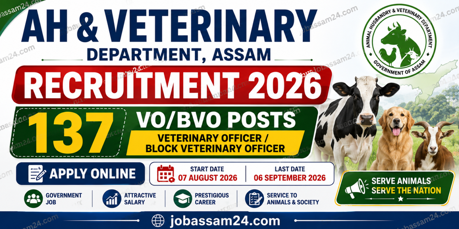 AH & Veterinary Department Recruitment 2026
